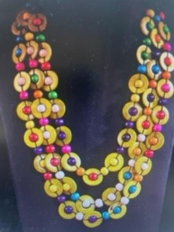 Collier en perles colorées NOUVEAU