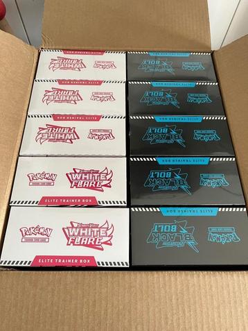 Pokémon black bolt en white flare etbs bundel ( 5 van elk), Enlèvement, Neuf, Booster box, Foil