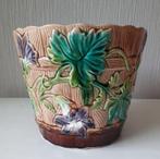 Antieke Art Nouveau bloempot Franse majolica ca 1900, Antiek en Kunst, Ophalen of Verzenden