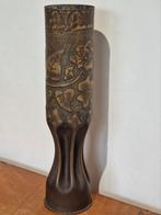 Trench art artillerie huls WO , obus 34 cm hoog, Verzamelen, Ophalen of Verzenden