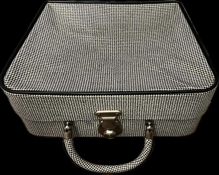 Reistas - Revelation Train Case (‘50), Handtassen en Accessoires, Tassen | Reistassen en Weekendtassen, Gebruikt, Grijs, Minder dan 40 cm