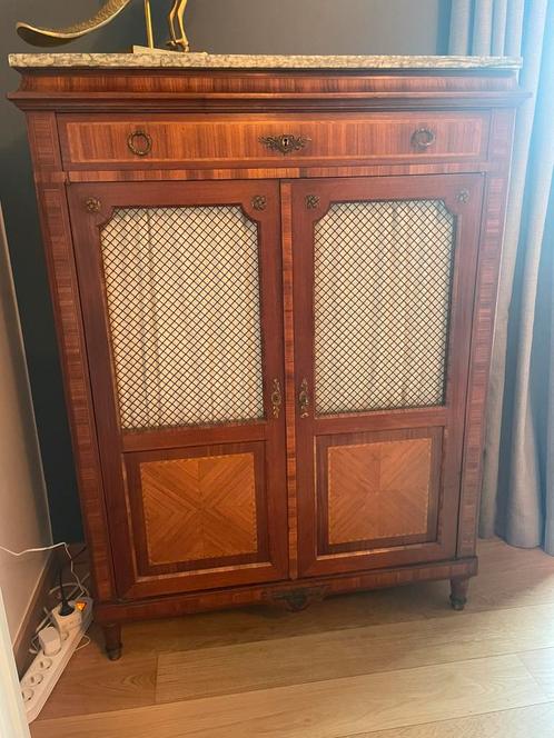 Meuble ancien en marqueterie - Style Louis XVI, Antiek en Kunst, Antiek | Meubels | Kasten, Ophalen