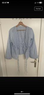 Blauwe gestreepte blouse, Kleding | Dames, Blouses en Tunieken, Blauw, Ophalen of Verzenden, SHEIN, Maat 36 (S)