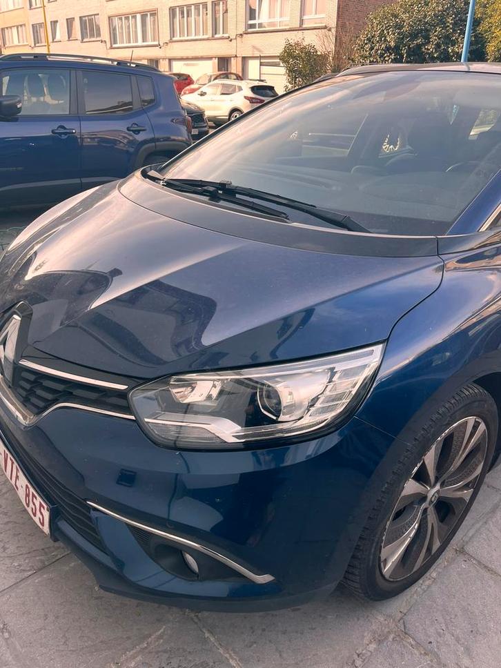 Renault grand scenic, Auto's, Renault, Particulier, ABS, Diesel, Euro 6, Stadsauto, 5 deurs, Automaat, Blauw, Blauw, Leder en Stof