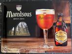 Maredsous Abbey bierbord 40 x 30cm, Ophalen of Verzenden, Zo goed als nieuw, Reclamebord, Plaat of Schild, Overige merken