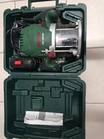 Bovenfrees Bosch POF 1400 ACE + koffer + frezenset in doos, Ophalen, Zo goed als nieuw, Bovenfrees, Bosch