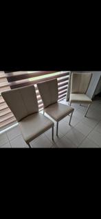 6 Moderne Lederen stoelen, Ophalen, Gebruikt