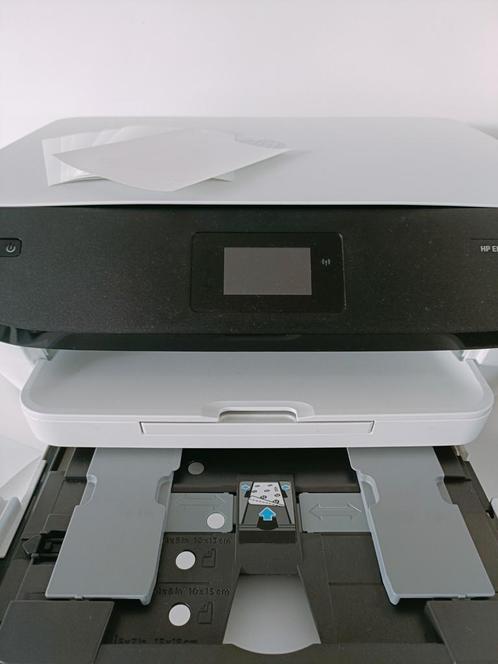 HP ENVY Photo + kleurencartridge + 7 vellen 10x15 fotopapier, Computers en Software, Printers, Zo goed als nieuw, Printer, Scannen