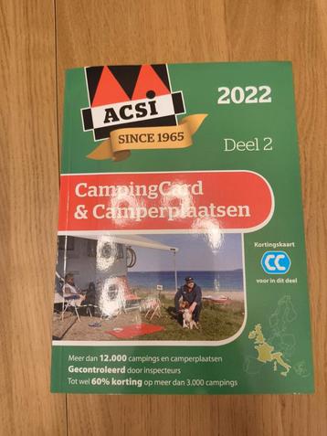 ACSI - CampingCard & Camperplaatsen 2022 deel 2, Enlèvement ou Envoi, ACSI, Comme neuf, Europe