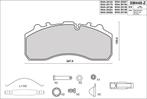 MERCEDES-BENZ ATEGO 1998.01 / 2004.12 | Brake Pads, Auto-onderdelen, Vrachtwagen-onderdelen, -, Nieuw, Ophalen of Verzenden, Remmen en Aandrijving
