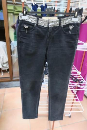 Broek geribd zwart strikjes strass Blumarine mt M beschikbaar voor biedingen