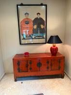 Chinese kist met 2 schilderijen, Ophalen, Gebruikt