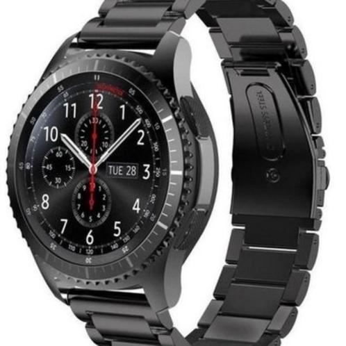 Samsung Gear S3 Frontier - Smartwatch - Space Grey met docki, Handtassen en Accessoires, Smartwatches, Zo goed als nieuw, Android