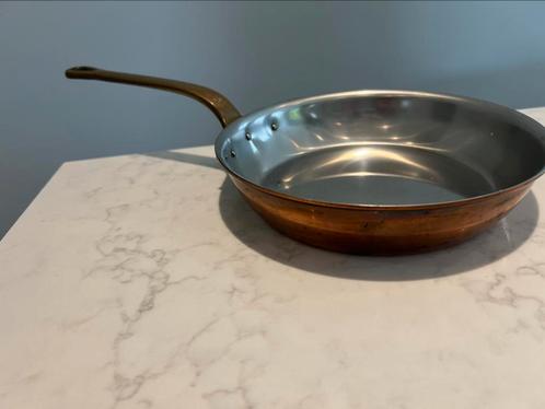 Copper Cook horeca kwaliteit koperen pannetjes 20 en 21 cm, Huis en Inrichting, Keuken | Potten en Pannen, Zo goed als nieuw, Kookpan of Snelkookpan
