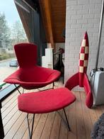 Bertoia Bird Fauteuil van Knoll + Ottoman, Huis en Inrichting, Ophalen, Gebruikt, Stof