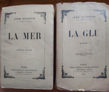 2 livres la glu et la mer de Jean Richepin 