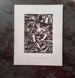 Houtsnede Vishandelaars in Oostende door Frans Masereel, Antiek en Kunst, Ophalen of Verzenden
