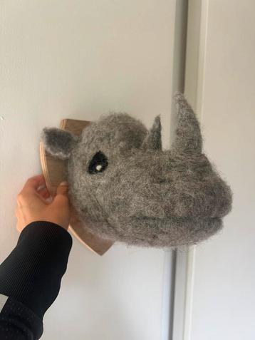 Dierenhoofd neushoorn / wanddecoratie beschikbaar voor biedingen