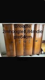 Vintage kleerkast fineerhout, Huis en Inrichting, Ophalen, Overige materialen, Gebruikt, 150 tot 200 cm