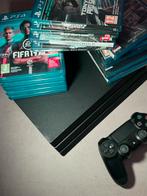 PS4 PRO + 16 GAMES, Ophalen, Met games, Zo goed als nieuw, 1 TB