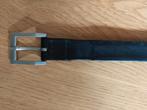 Zwarte lederen riem, Ophalen of Verzenden, Zo goed als nieuw