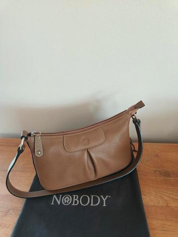 Nobody elegante leren handtas *in nieuwe staat*