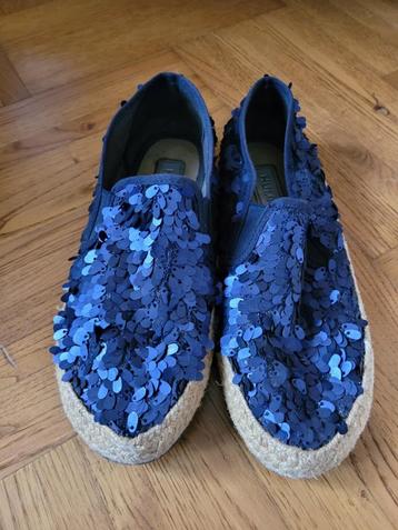 chaussures espadrilles 37, Espadrilles, Enlèvement ou Envoi, Comme neuf, Bleu