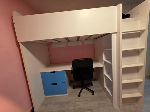 Hoogslaper met bureau, Kinderen en Baby's, Kinderkamer | Stapelbedden en Hoogslapers, Zo goed als nieuw, Hoogslaper, Ophalen