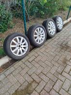Aluminium velgen 5x112mm met banden 205/55R16, Ophalen, Gebruikt, Band(en)