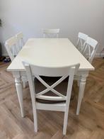 Landelijke eettafel 6 stoelen, Huis en Inrichting, Ophalen, Zo goed als nieuw