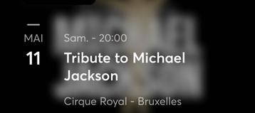Place de concert tribute to Michael Jackson 