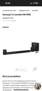 Samsung soundbar N960, Audio, Tv en Foto, Ophalen, Zo goed als nieuw