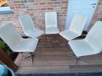 5 chaises pivotantes de cuisine années 1960, Huis en Inrichting, Stoelen, Ophalen, Gebruikt, Wit, Leer