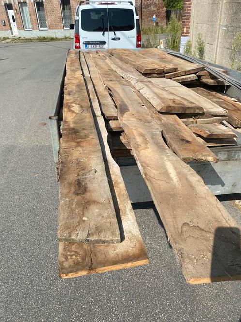 Gezaagde boomstam, Doe-het-zelf en Bouw, Hout en Planken, Eiken, Ophalen of Verzenden