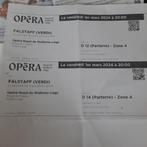 2 place opera liege falstaff 1 mars, Tickets & Billets, Opéra, Deux personnes, Mars