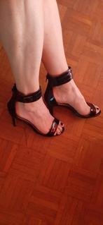 Open heels  lak zwart 40, Kleding | Dames, Verzenden, Zo goed als nieuw, Zwart