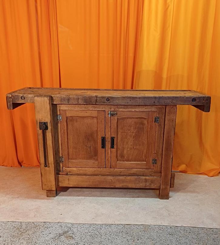 oude timmermanswerkbank timmermansbankmeubilair, Antiek en Kunst, Curiosa en Brocante, Ophalen of Verzenden