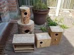 Set nestkasten parkieten + voederbak, Dieren en Toebehoren, Ophalen, Gebruikt, Hout, Overige typen