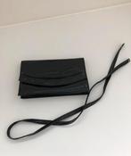 Vintage handtas / clutch met riem in lakleder, Comme neuf, Noir, Sac à main, Enlèvement ou Envoi