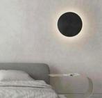 Lampe murale murale Creative LED cercle noir rond 30 cm, Maison & Meubles, Enlèvement ou Envoi, Neuf, Ampoule LED