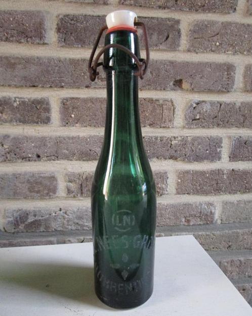 oude bierflessen en porcelyn stoppen, Verzamelen, Biermerken, Gebruikt, Flesje(s), Ophalen of Verzenden