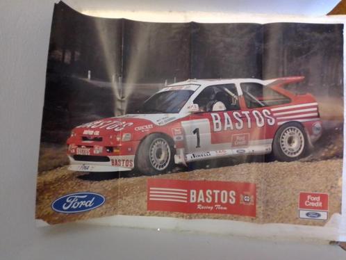 Poster Ford Escort Bastos Racing team, Collections, Posters & Affiches, Enlèvement ou Envoi