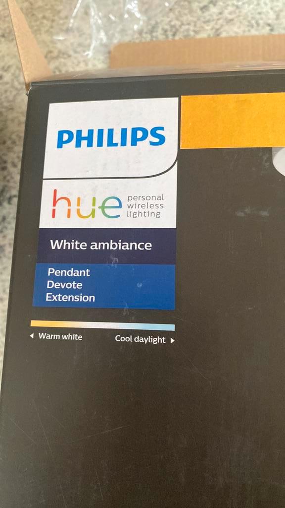 Philips Pendant Hanglamp Hue White ambiance 6pcs plus bridge, Huis en Inrichting, Lampen | Losse lampen, Nieuw, Led-lamp, Minder dan 30 watt