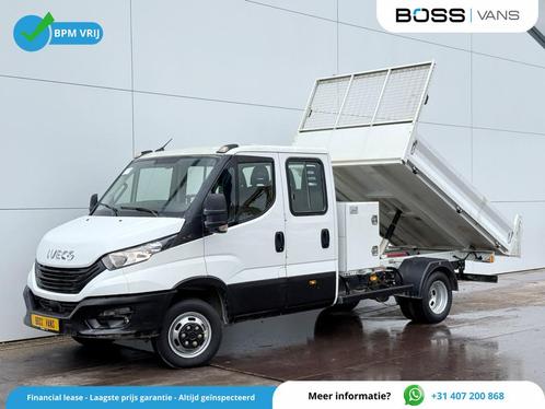 Iveco Daily 35C16 3.0 Dubbele Cabine Kipper Dubbellucht Airc, Auto's, Bestelwagens en Lichte vracht, Bedrijf, Te koop, ABS, Achteruitrijcamera