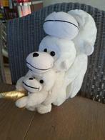 Trio-aap wit (NIEUW), Kinderen en Baby's, Speelgoed | Knuffels en Pluche, Ophalen of Verzenden, Nieuw