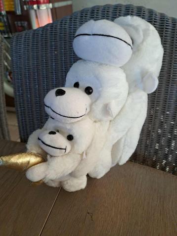 Trio-aap wit (NIEUW) beschikbaar voor biedingen