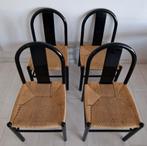 4 stoelen - zwarte lak, Ophalen, Gebruikt, Zwart, Vier
