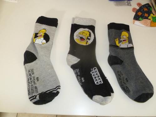 1 pakje van 3 paar Simpson sokken maat 38/40, Kinderen en Baby's, Kinderkleding | Schoenen en Sokken, Gebruikt, Sokken, Jongen