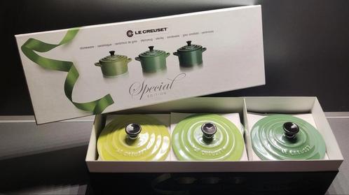 Set de 3 mini cocottes Le Creuset, Maison & Meubles, Cuisine | Casseroles & Poêles, Neuf, Casserole ou Cocotte-minute, Fonte, Enlèvement ou Envoi