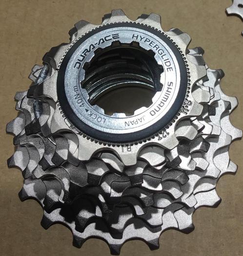 Retro Shimano Dura Ace Hyperglide 8 speed cassette/Kettingen, Fietsen en Brommers, Fietsonderdelen, Nieuw, Racefiets, Derailleur of Ketting